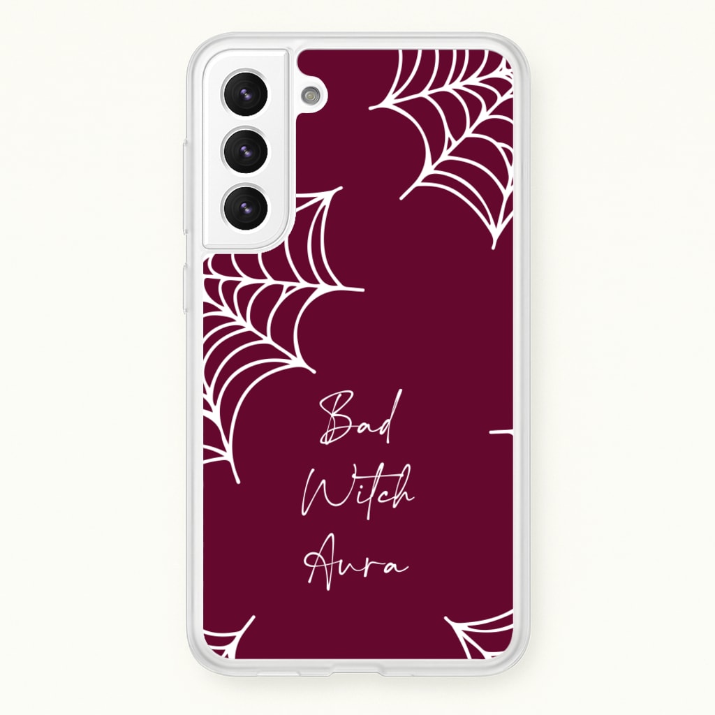 Bad Witch Aura Spider Webs - Goth Aesthetic Phone Case for Galaxy S22 Plus