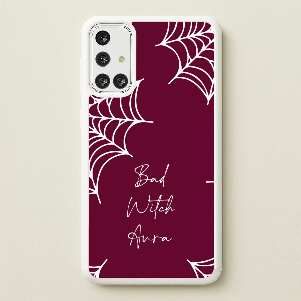 Bad Witch Aura Spider Webs - Goth Aesthetic Phone Case for Galaxy A71
