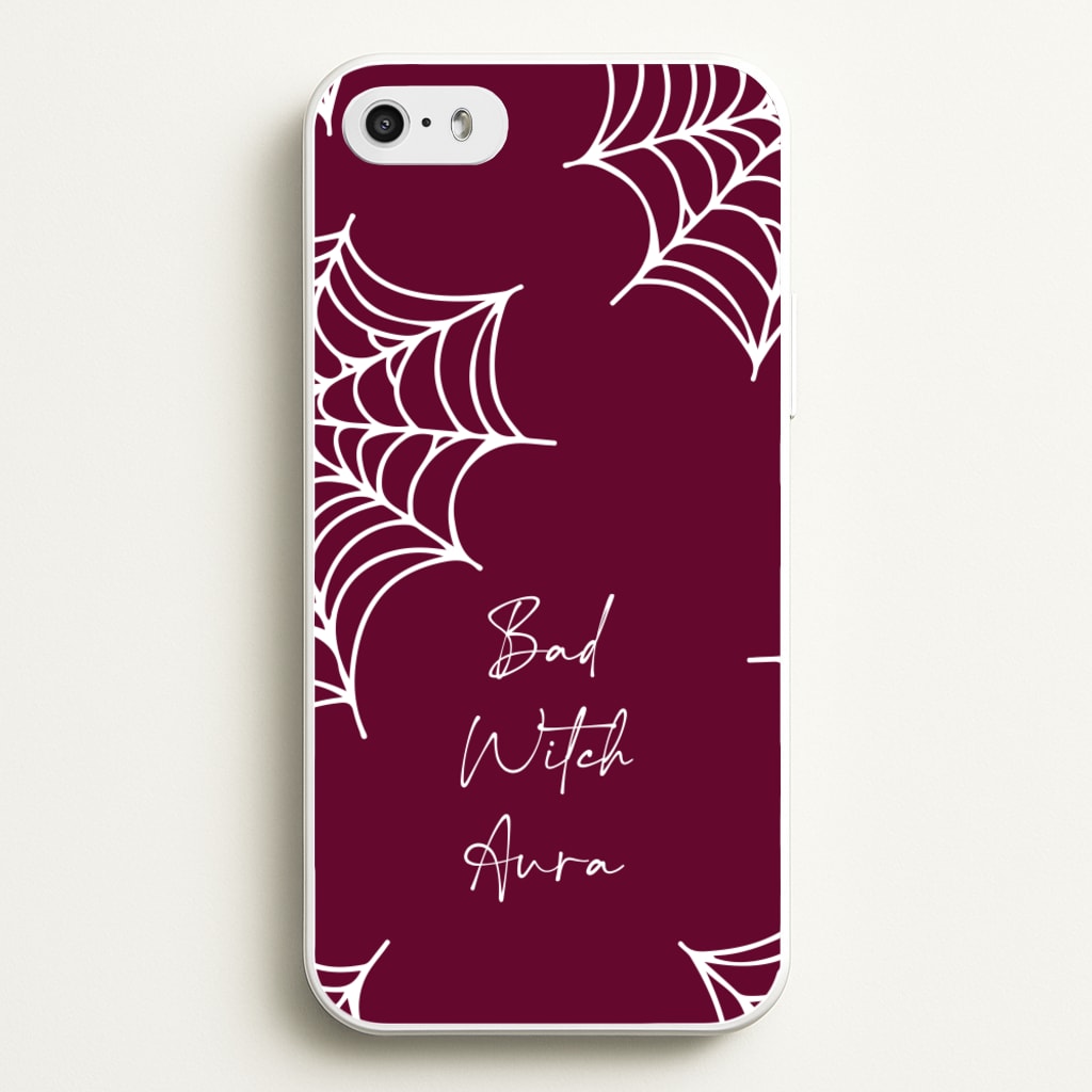 Bad Witch Aura Spider Webs - Goth Aesthetic Phone Case for iPhone 5 / 5s / SE 2016
