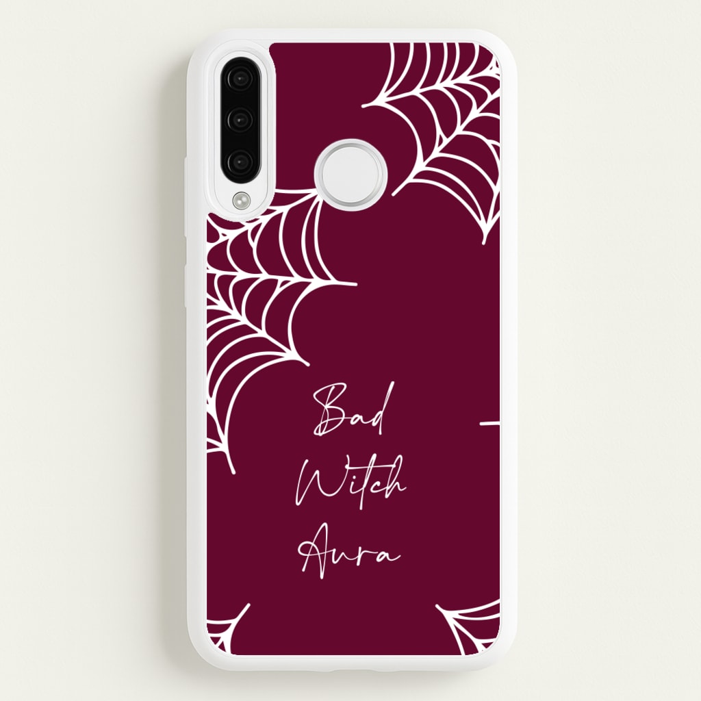 Bad Witch Aura Spider Webs - Goth Aesthetic Phone Case for Huawei P30 Lite