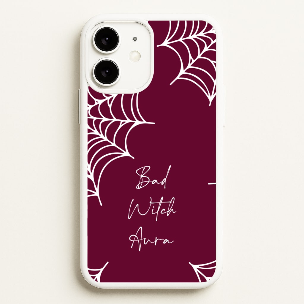 Bad Witch Aura Spider Webs - Goth Aesthetic Phone Case for iPhone 11