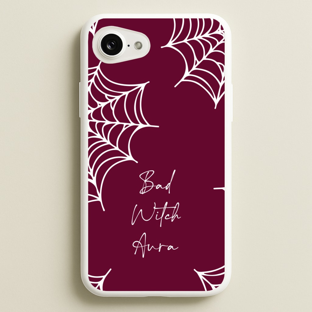 Bad Witch Aura Spider Webs - Goth Aesthetic Phone Case for iPhone 16e