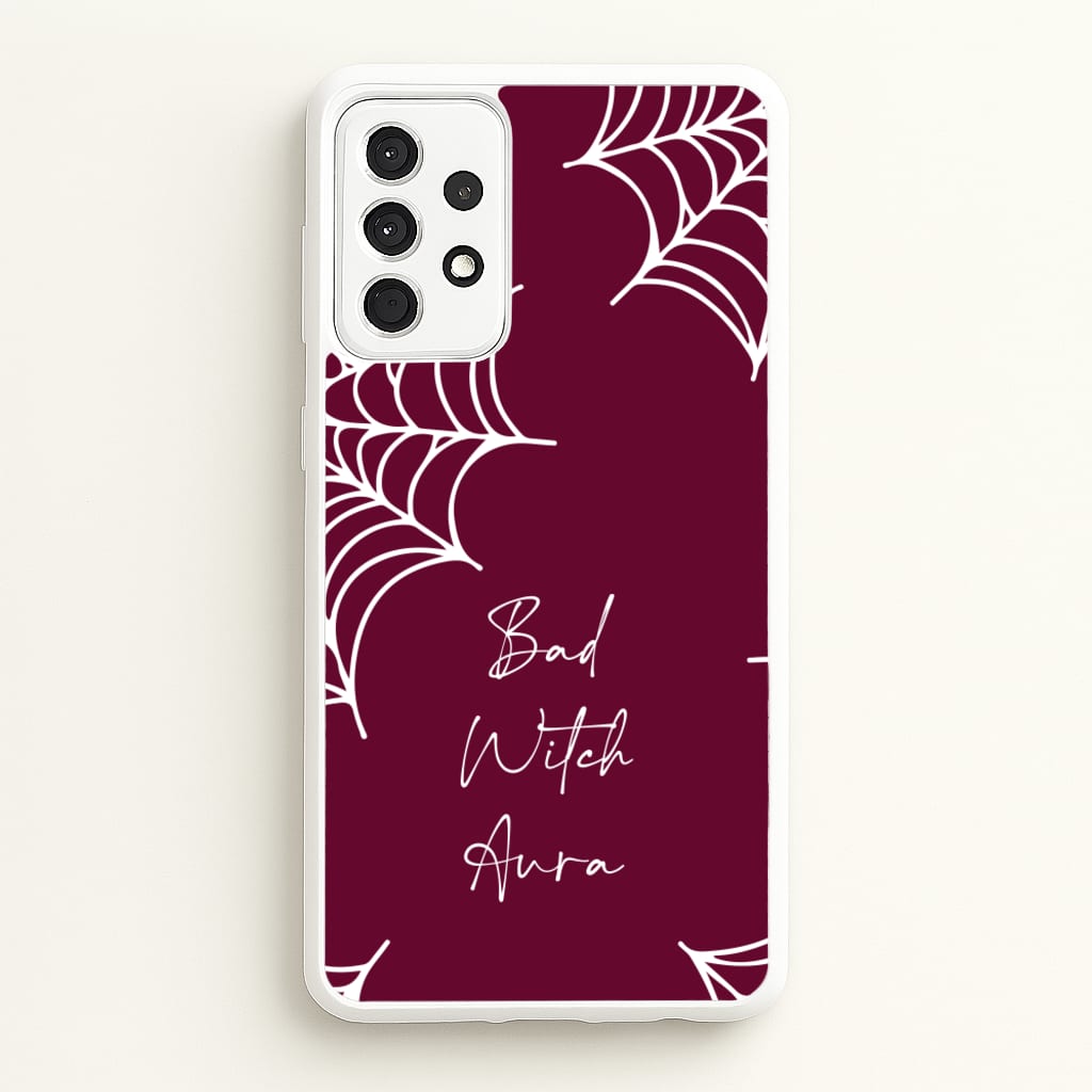 Bad Witch Aura Spider Webs - Goth Aesthetic Phone Case for Galaxy A52 / A52s