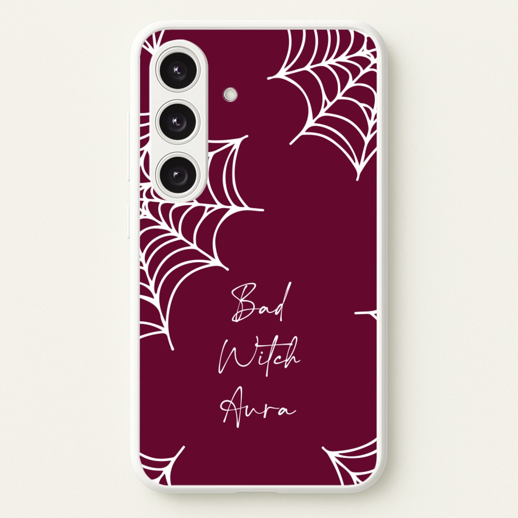 Bad Witch Aura Spider Webs - Goth Aesthetic Phone Case for Galaxy S24FE