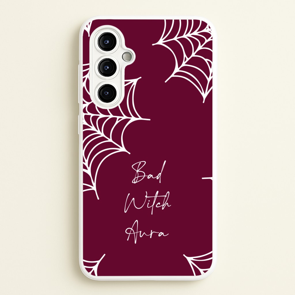 Bad Witch Aura Spider Webs - Goth Aesthetic Phone Case for Galaxy A54