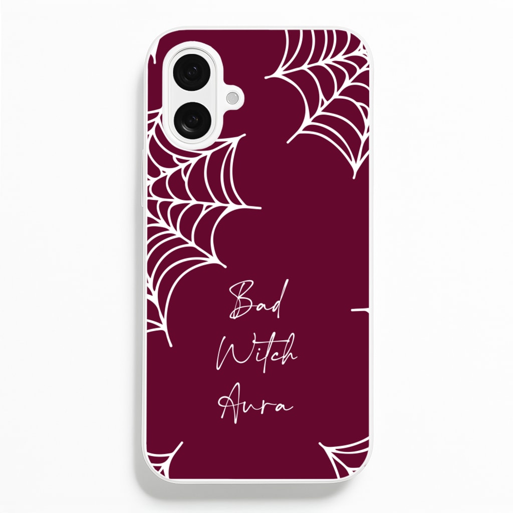 Bad Witch Aura Spider Webs - Goth Aesthetic Phone Case for iPhone 16 Plus