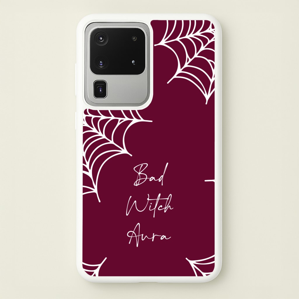 Bad Witch Aura Spider Webs - Goth Aesthetic Phone Case for Galaxy S20 Ultra