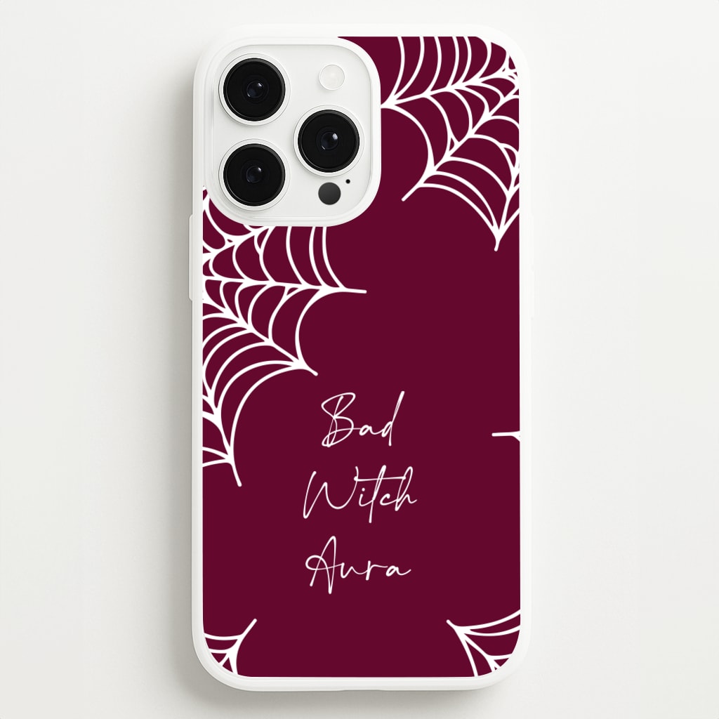 Bad Witch Aura Spider Webs - Goth Aesthetic Phone Case for iPhone 13 Pro Max