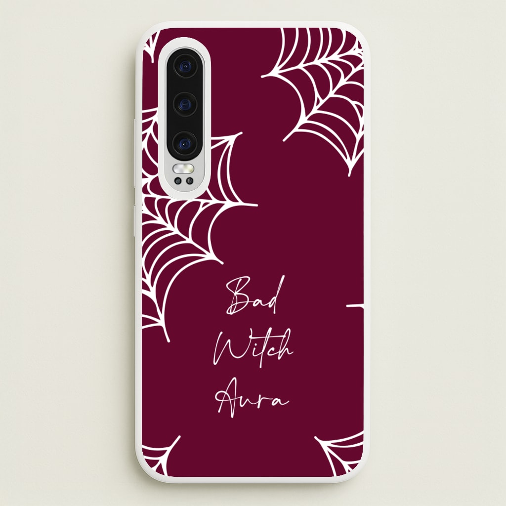 Bad Witch Aura Spider Webs - Goth Aesthetic Phone Case for Huawei P30
