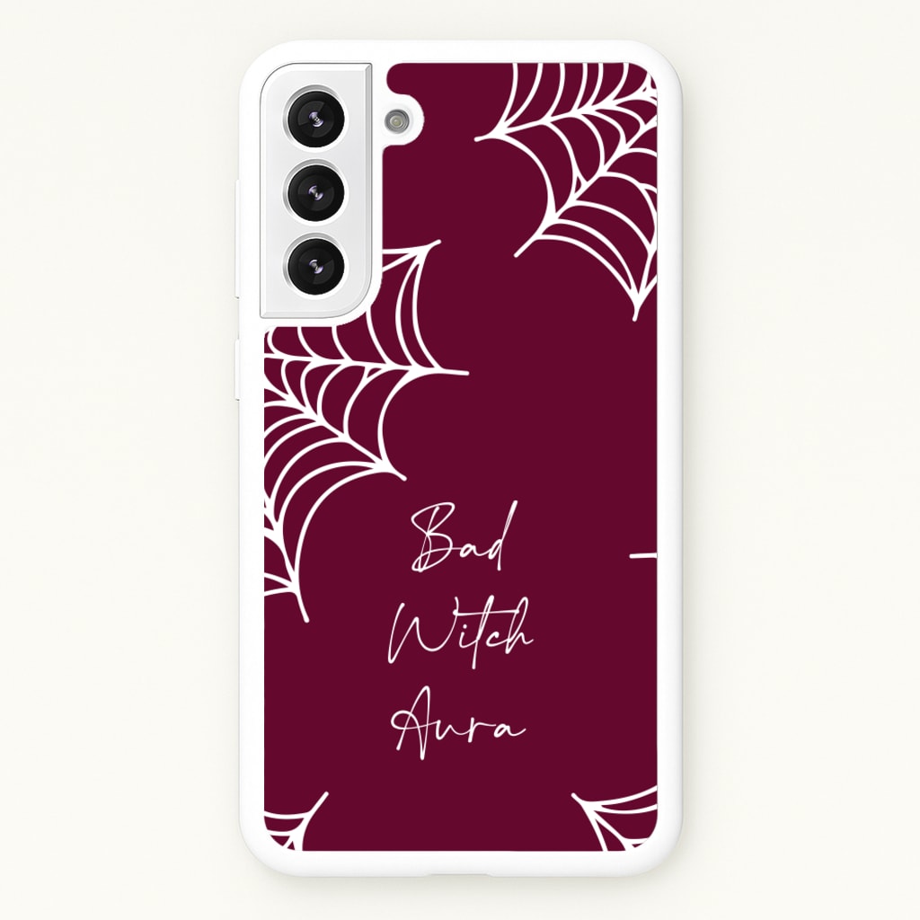 Bad Witch Aura Spider Webs - Goth Aesthetic Phone Case for Galaxy S21FE