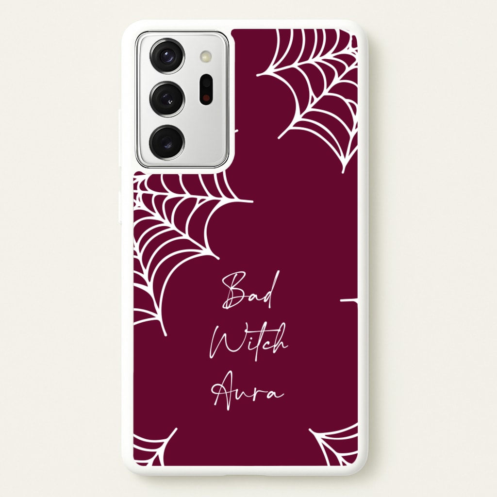 Bad Witch Aura Spider Webs - Goth Aesthetic Phone Case for Galaxy Note 20 Ultra