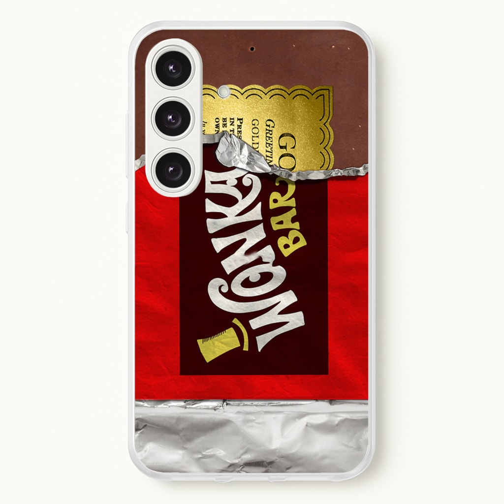 Wonka Bar Golden Ticket - Phone Case for Galaxy S25