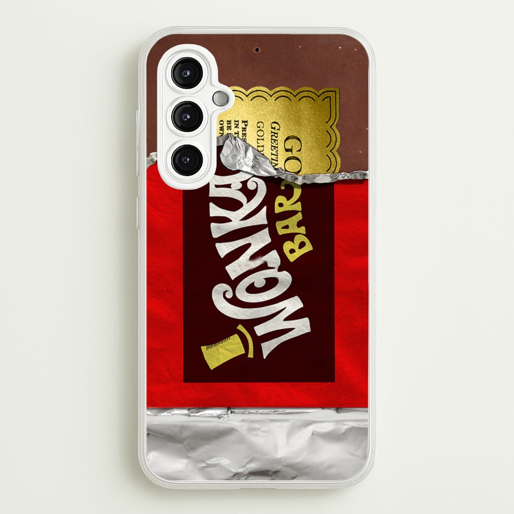 Wonka Bar Golden Ticket - Phone Case for Galaxy A14