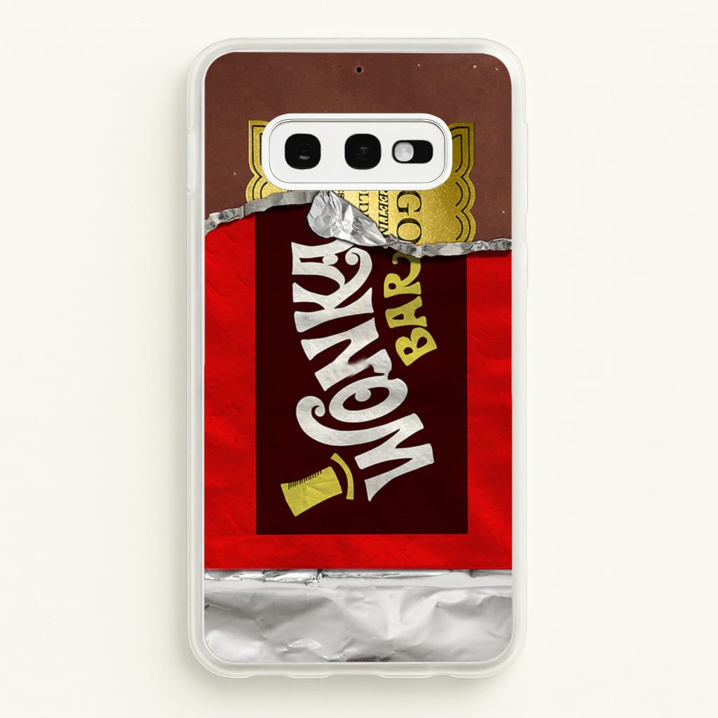 Wonka Bar Golden Ticket - Phone Case for Galaxy S10e