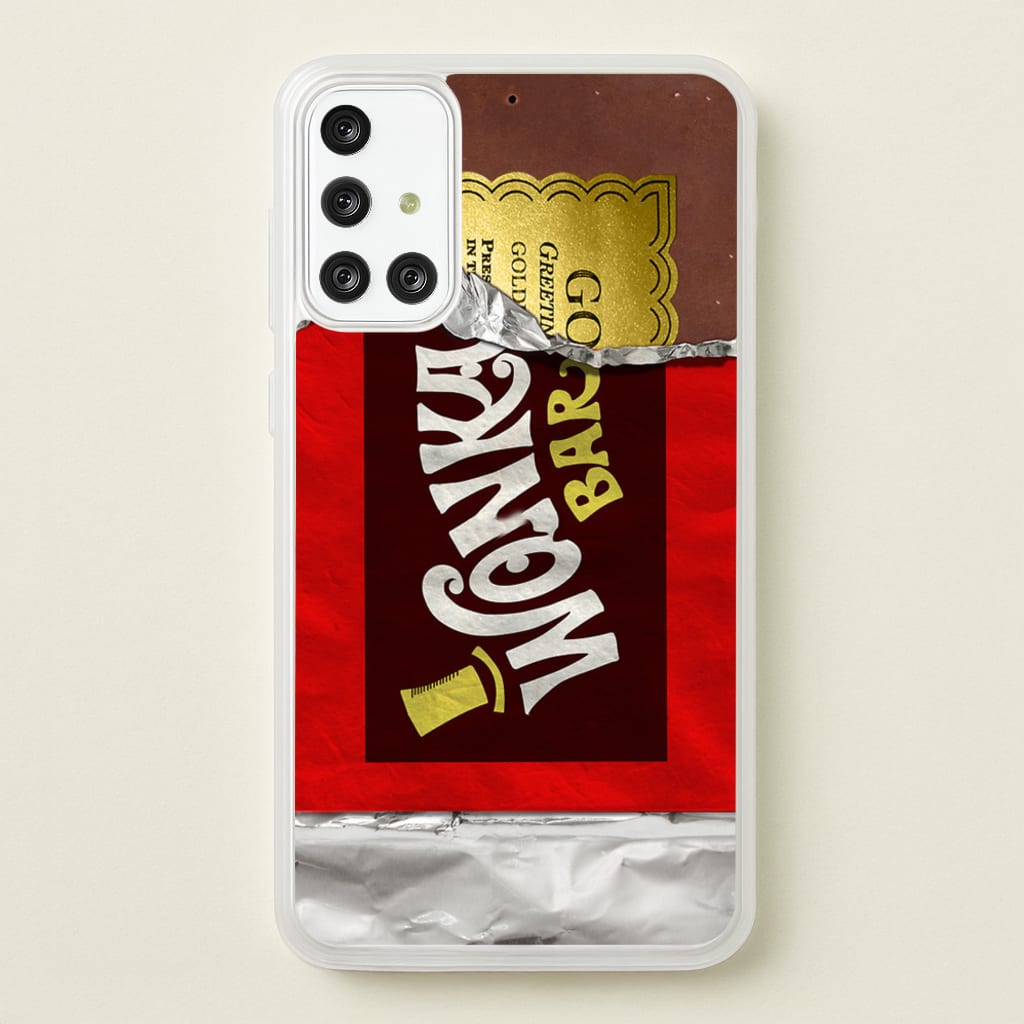 Wonka Bar Golden Ticket - Phone Case for Galaxy A71