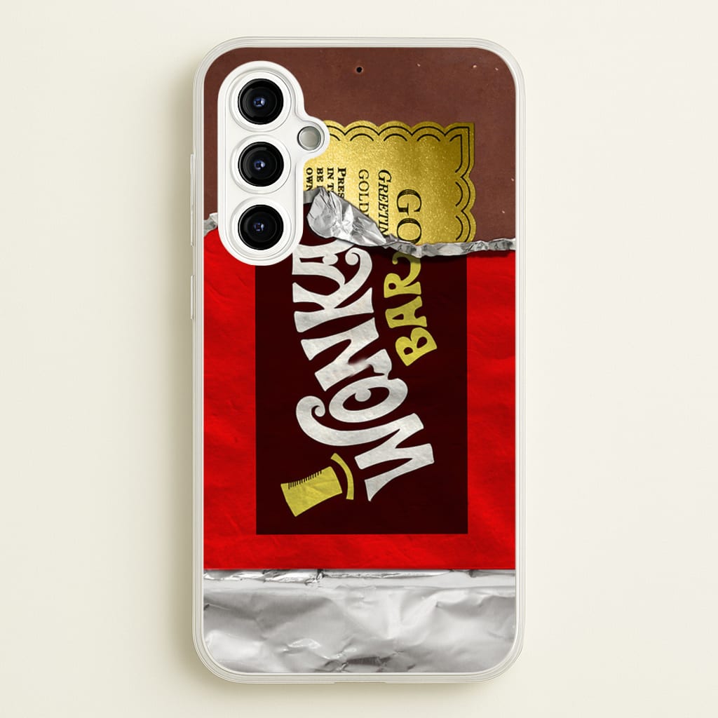 Wonka Bar Golden Ticket - Phone Case for Galaxy A54