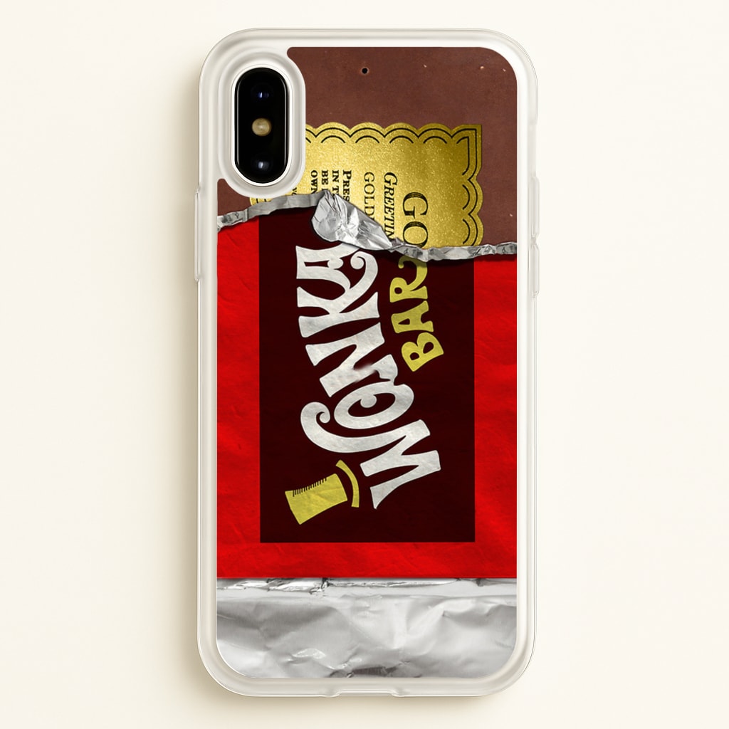 Wonka Bar Golden Ticket - Phone Case for iPhone X / XS