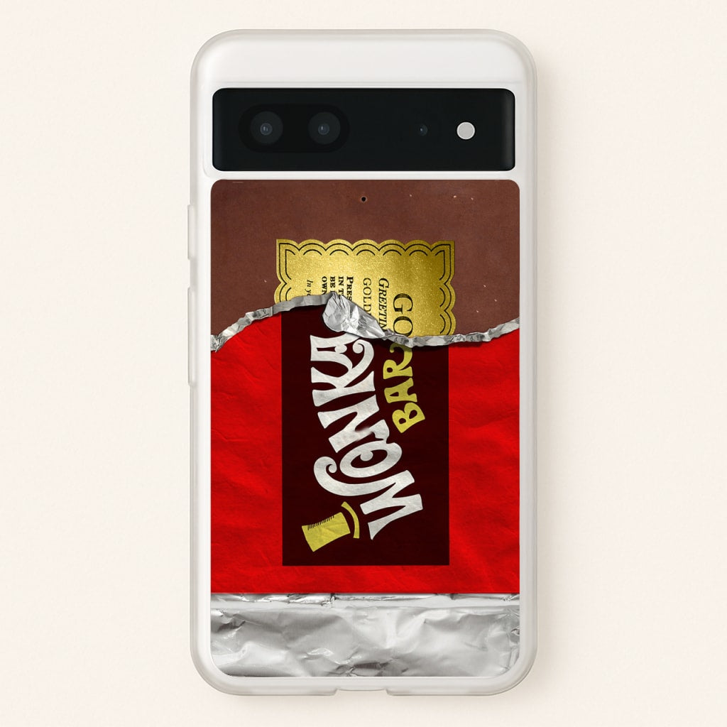 Wonka Bar Golden Ticket - Phone Case for Google Pixel 7