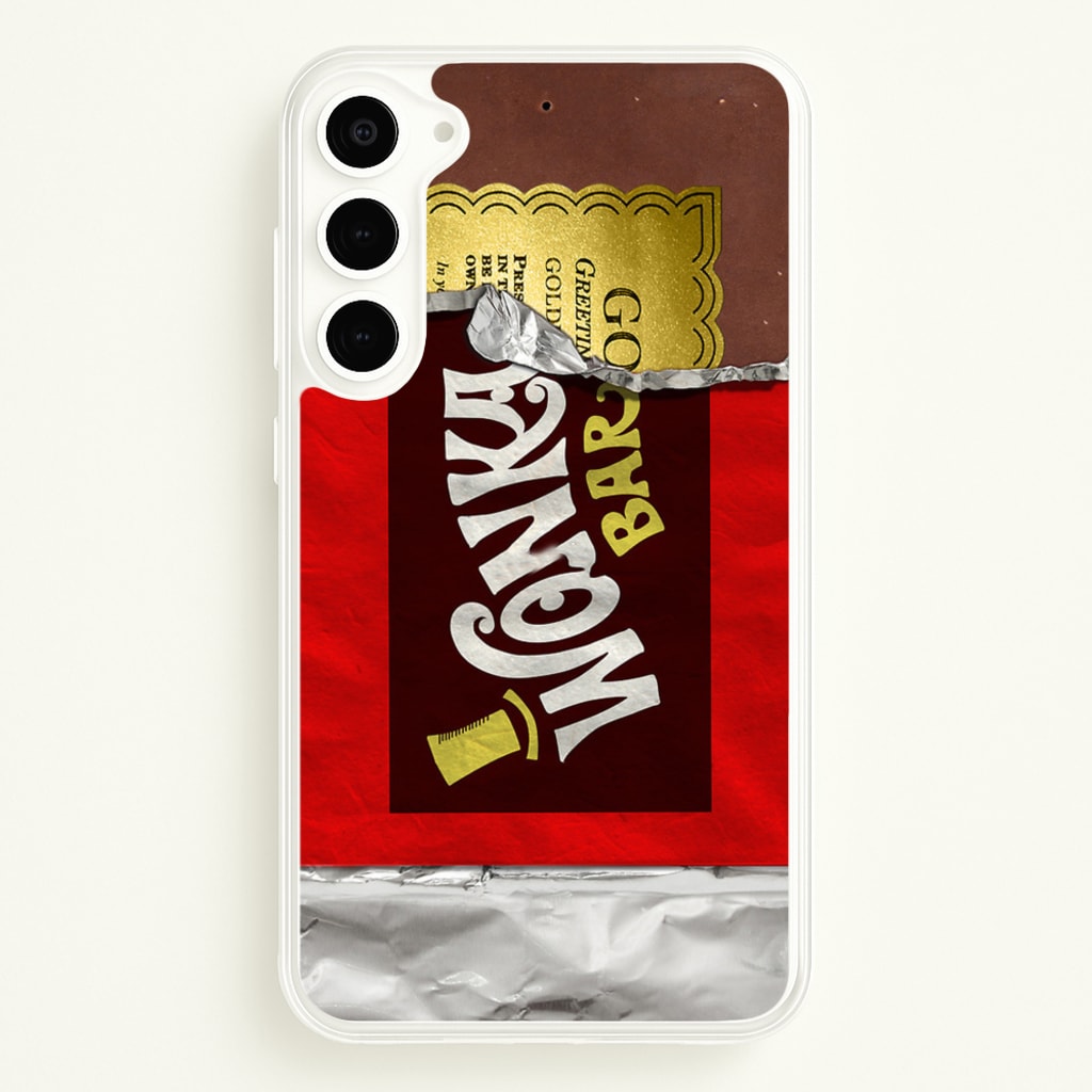 Wonka Bar Golden Ticket - Phone Case for Galaxy S23