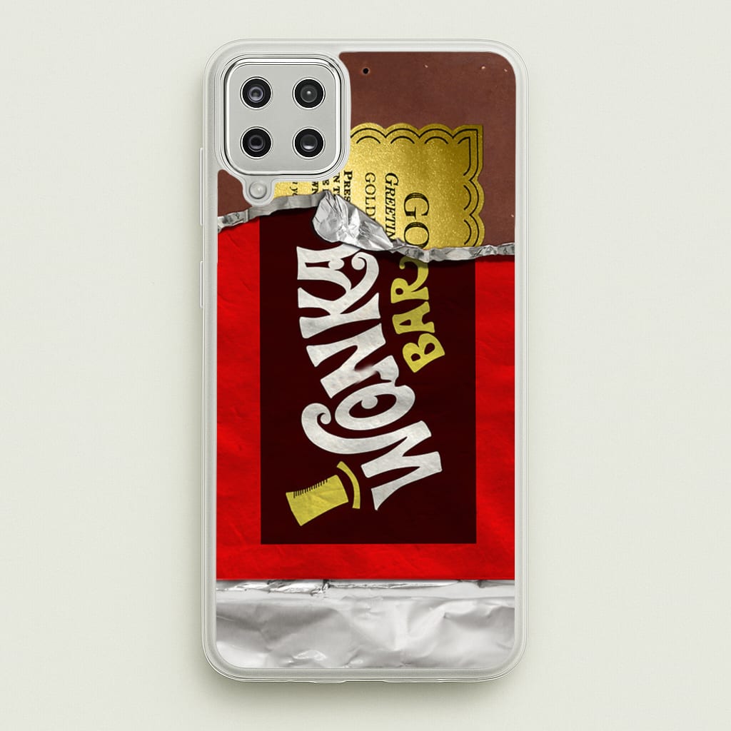Wonka Bar Golden Ticket - Phone Case for Galaxy A12
