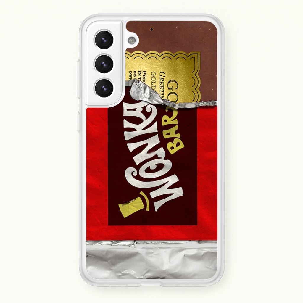 Wonka Bar Golden Ticket - Phone Case for Galaxy S21FE