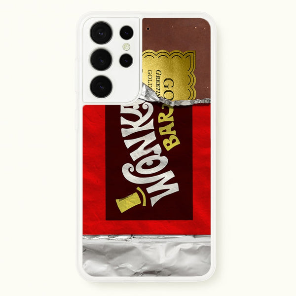 Wonka Bar Golden Ticket - Phone Case for Galaxy S21 Ultra