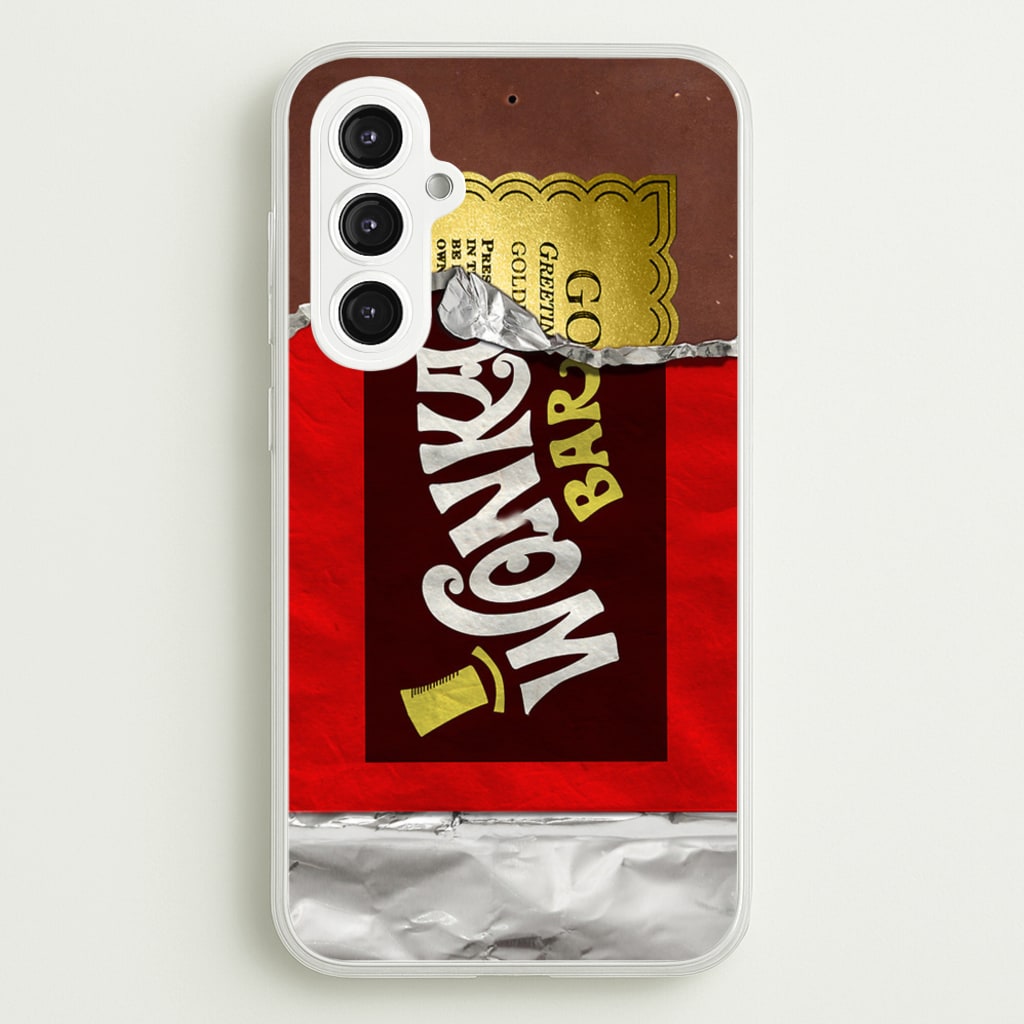 Wonka Bar Golden Ticket - Phone Case for Galaxy S23FE