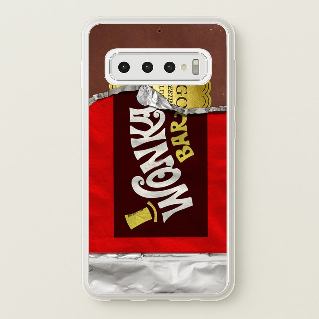 Wonka Bar Golden Ticket - Phone Case for Galaxy S10