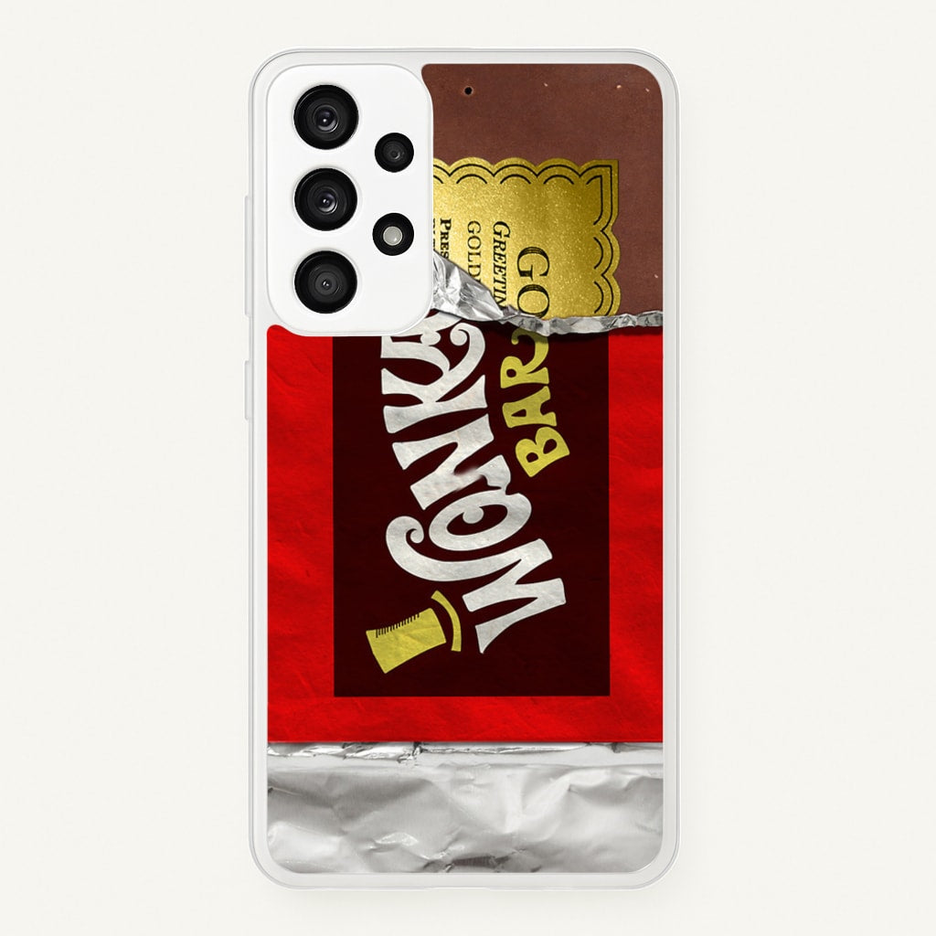 Wonka Bar Golden Ticket - Phone Case for Galaxy A33