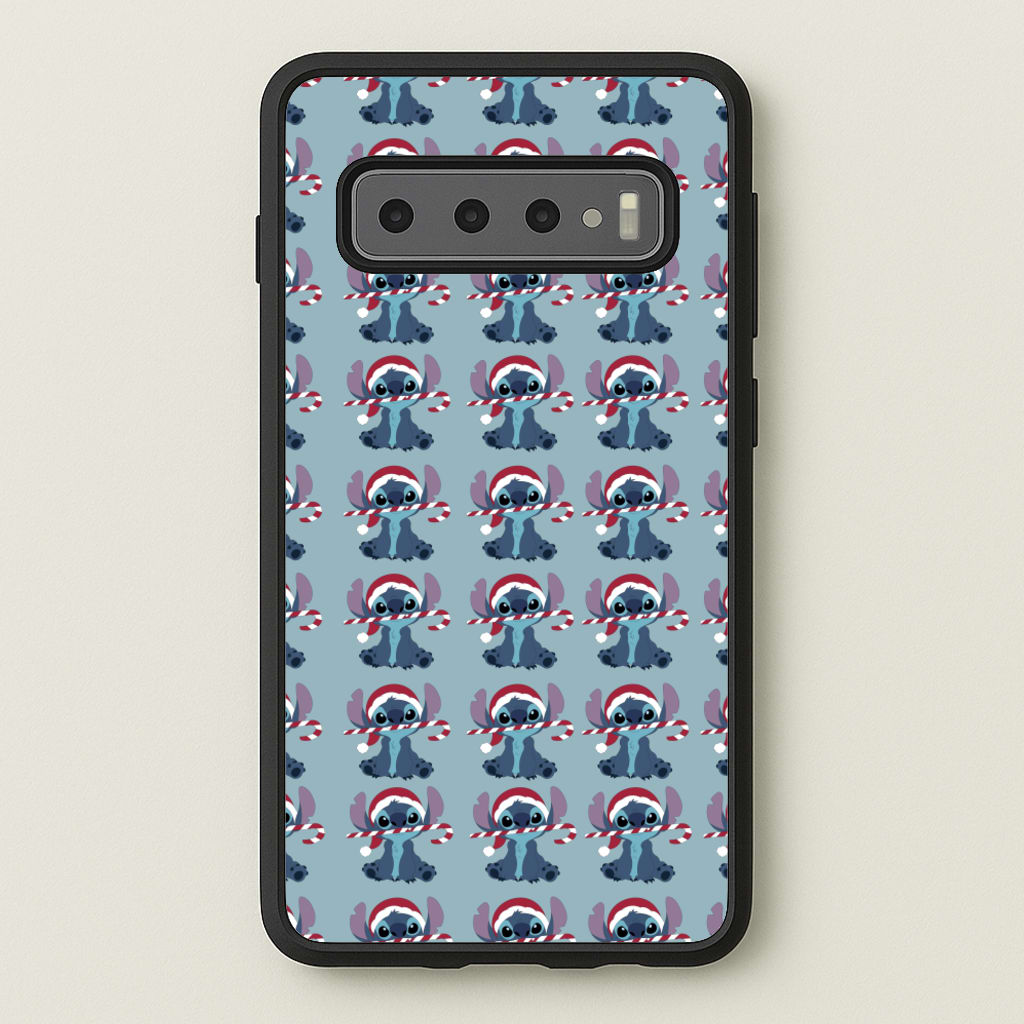 Stitch - Christmas Patterns - Christmas Patterns Phone Case for Galaxy S10