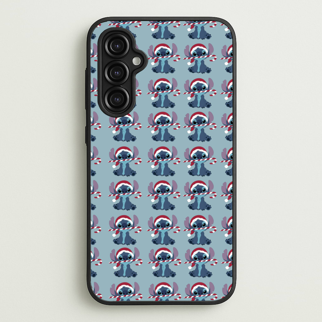 Stitch - Christmas Patterns - Christmas Patterns Phone Case for Galaxy A14