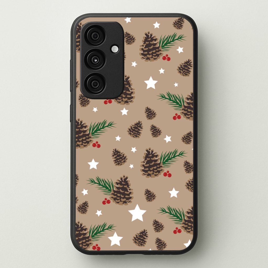 Acorn - Christmas Patterns - Christmas Patterns Phone Case for Galaxy A35