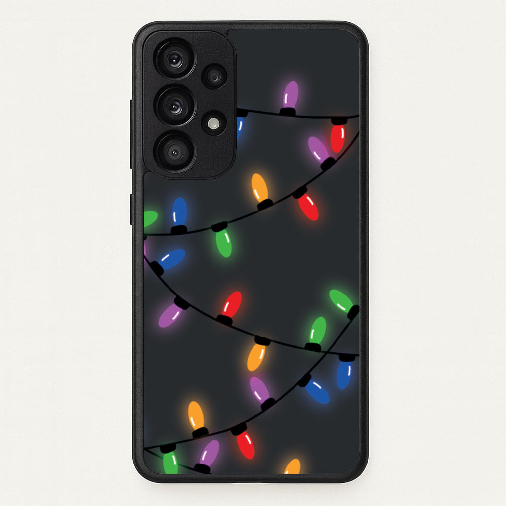 Rainbow Lights - Christmas Patterns - Christmas Patterns Phone Case for Galaxy A53