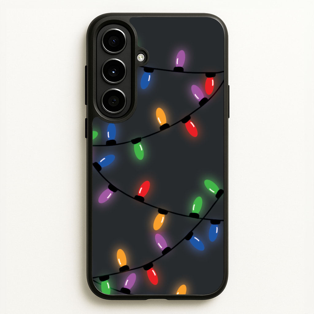 Rainbow Lights - Christmas Patterns - Christmas Patterns Phone Case for Galaxy A56