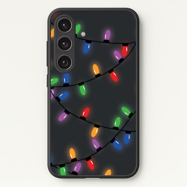 Rainbow Lights - Christmas Patterns - Christmas Patterns Phone Case for Galaxy S24