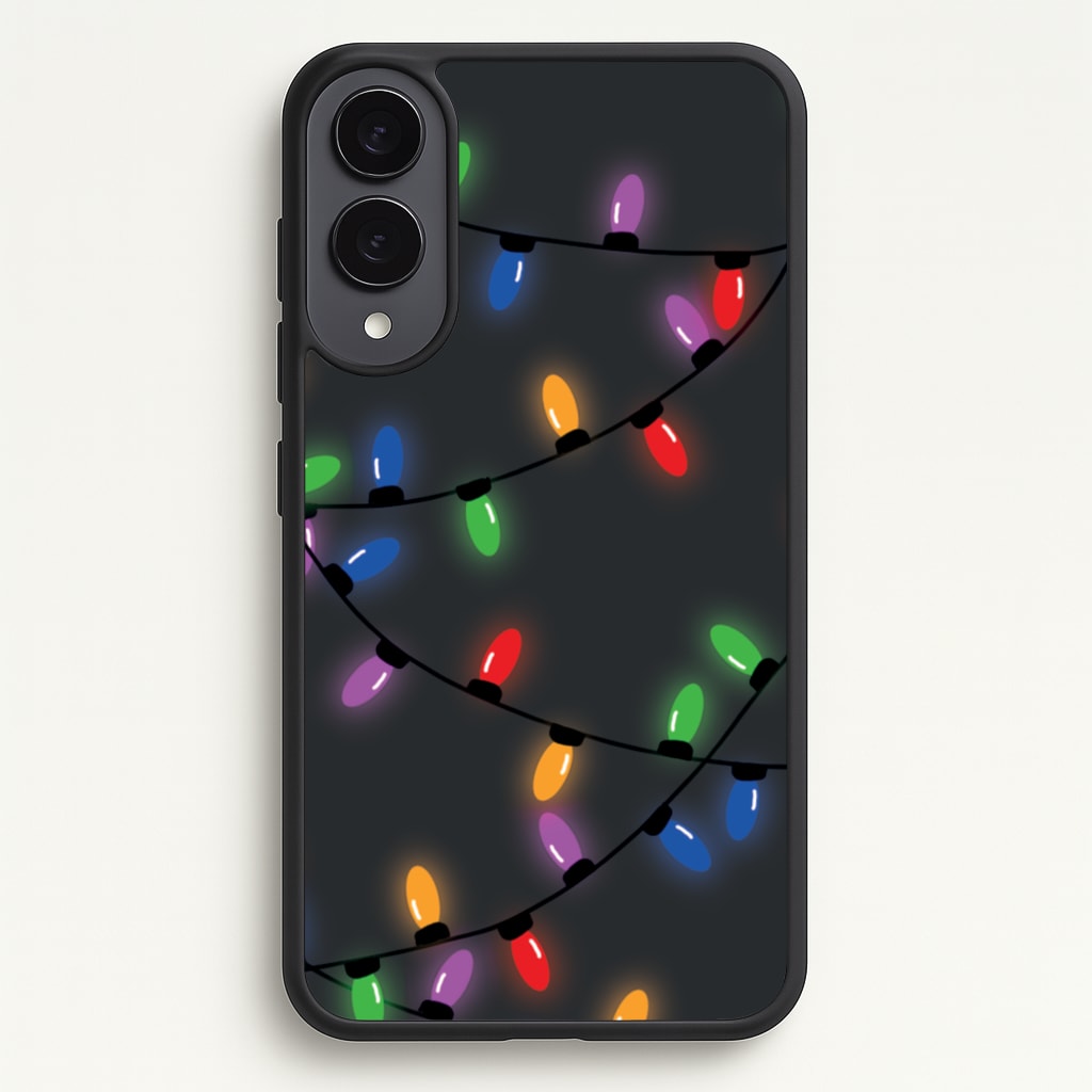 Rainbow Lights - Christmas Patterns - Christmas Patterns Phone Case for Galaxy S25 Edge