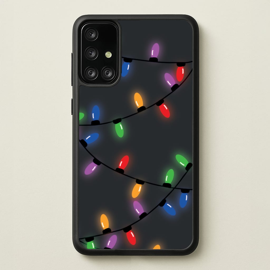 Rainbow Lights - Christmas Patterns - Christmas Patterns Phone Case for Galaxy A71