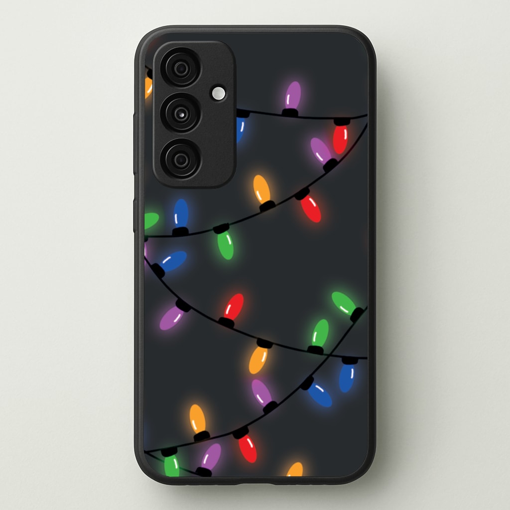Rainbow Lights - Christmas Patterns - Christmas Patterns Phone Case for Galaxy A35