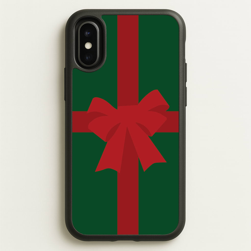 Xmas Bow - Christmas Patterns - Christmas Patterns Phone Case for iPhone X / XS
