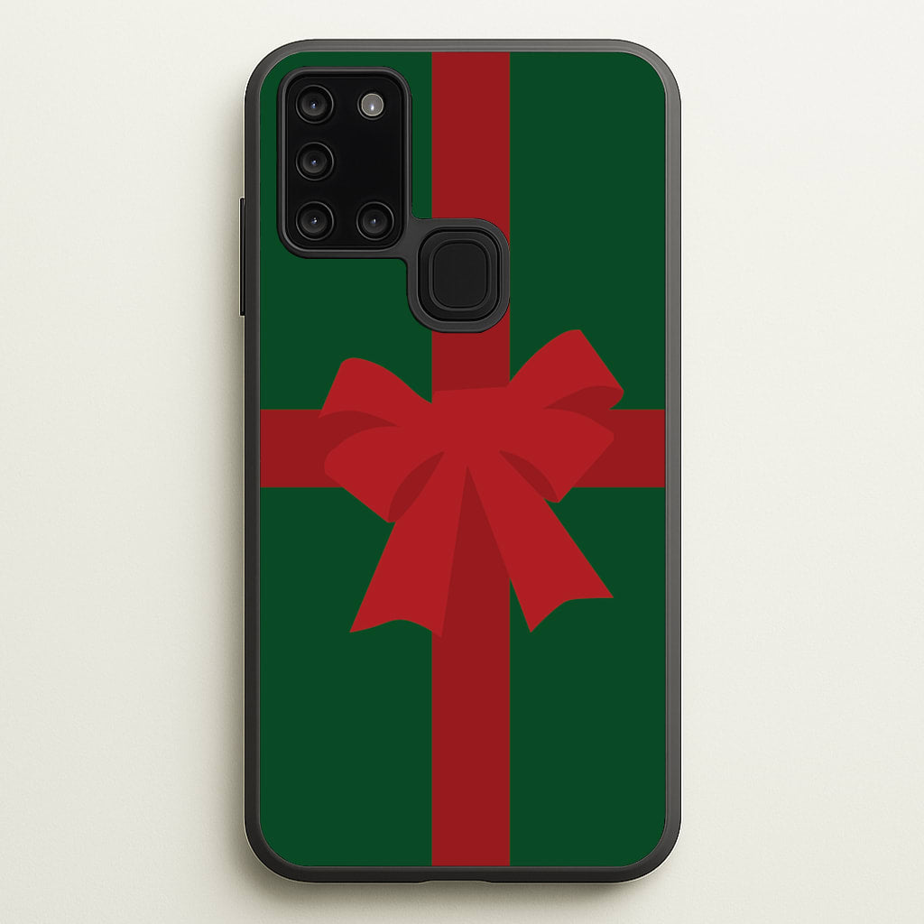 Xmas Bow - Christmas Patterns - Christmas Patterns Phone Case for Galaxy A21s