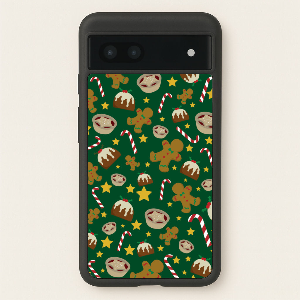 Festive - Christmas Patterns - Christmas Patterns Phone Case for Google Pixel 7a