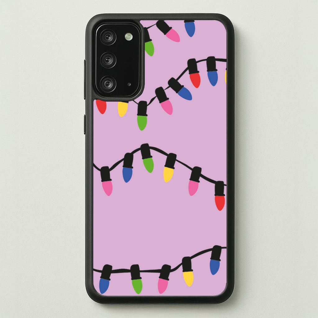 Pink Lights - Christmas Patterns - Christmas Patterns Phone Case for Galaxy Note 20