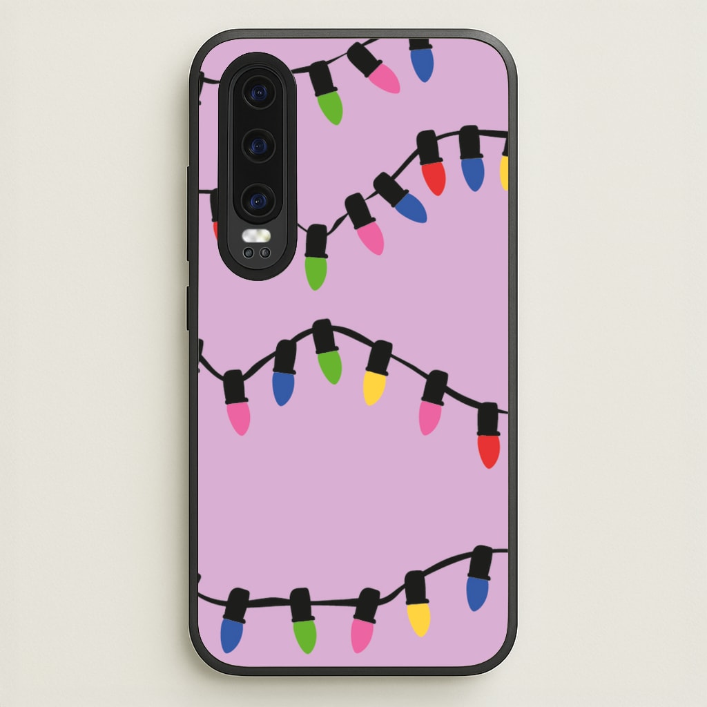 Pink Lights - Christmas Patterns - Christmas Patterns Phone Case for Huawei P30