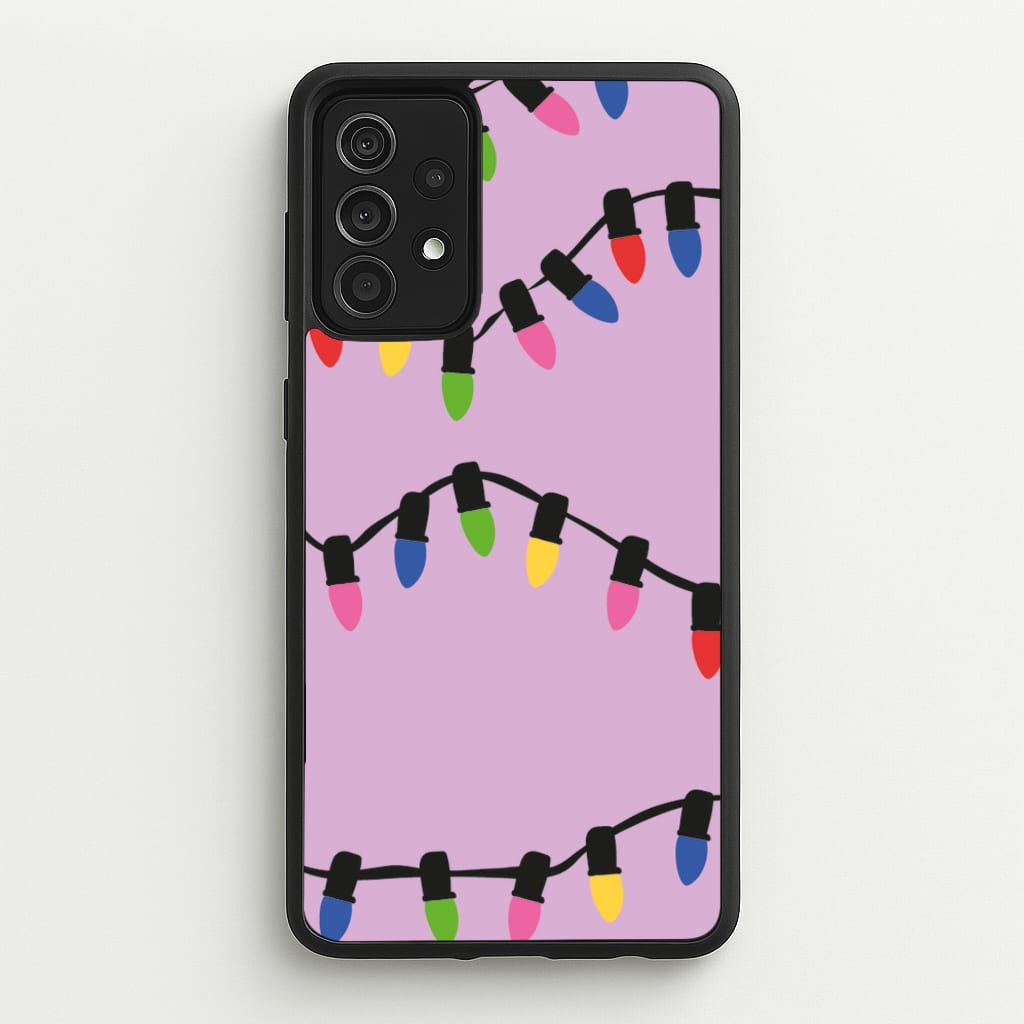 Pink Lights - Christmas Patterns - Christmas Patterns Phone Case for Galaxy A52 / A52s