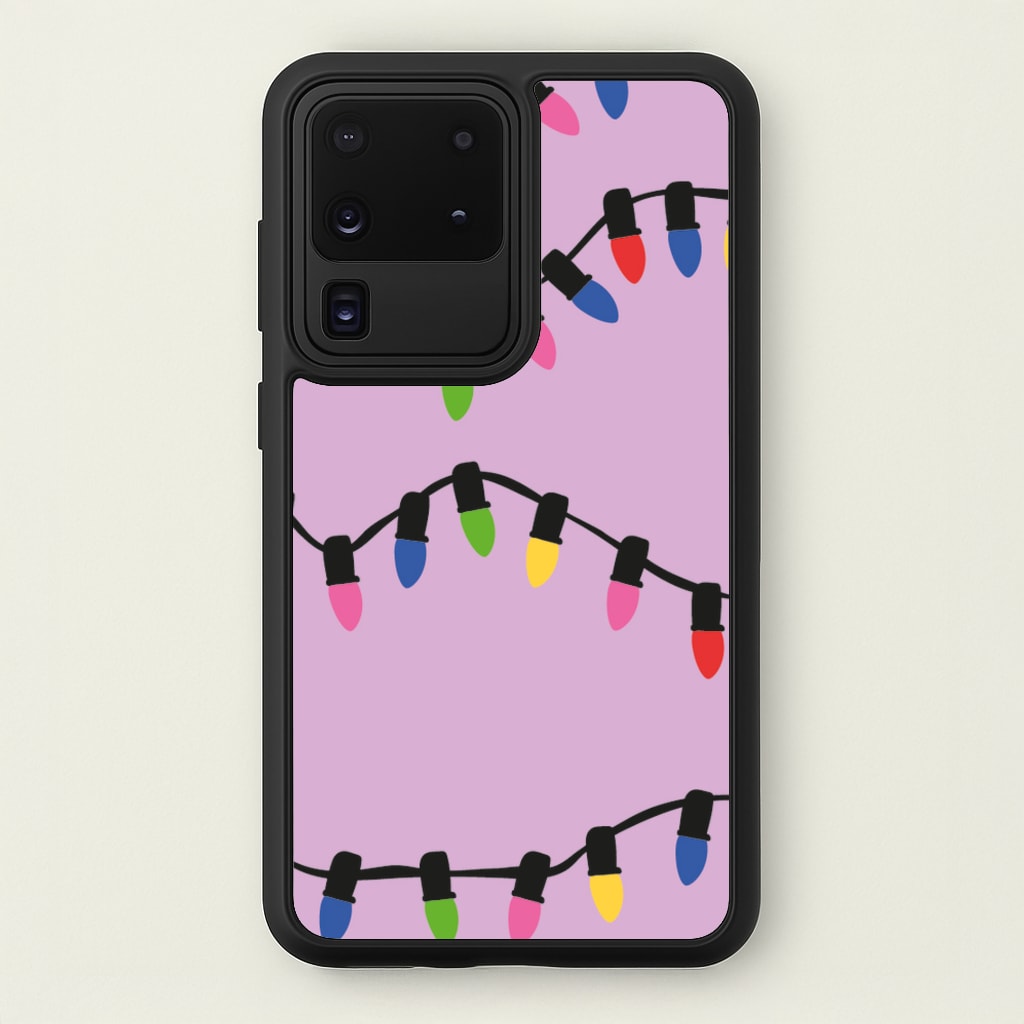 Pink Lights - Christmas Patterns - Christmas Patterns Phone Case for Galaxy S20 Ultra