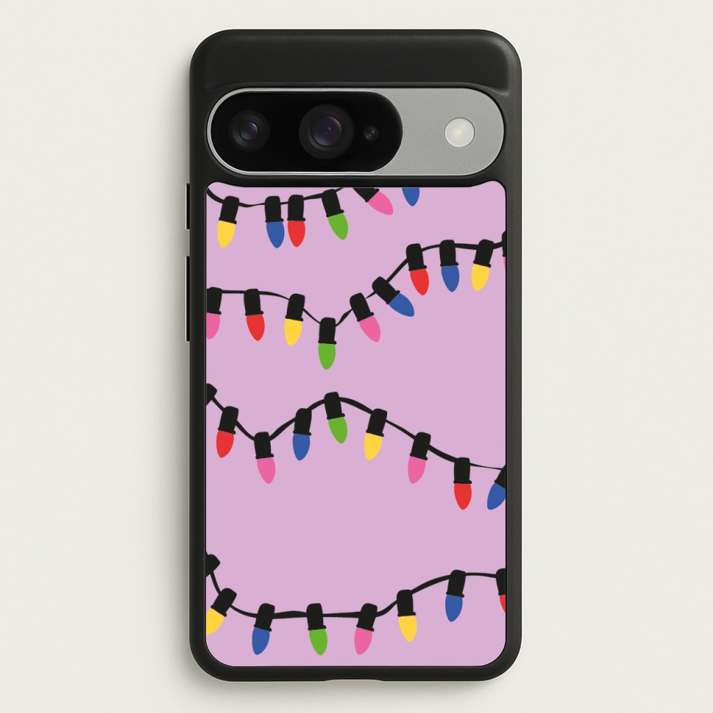 Pink Lights - Christmas Patterns Phone Case for Google Pixel 10 / 10 Pro