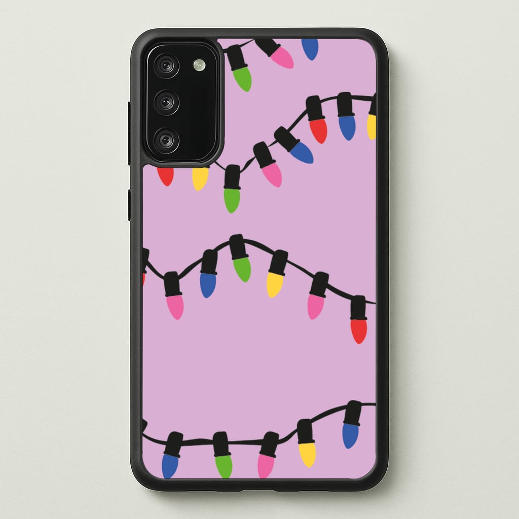 Pink Lights - Christmas Patterns - Christmas Patterns Phone Case for Galaxy S20