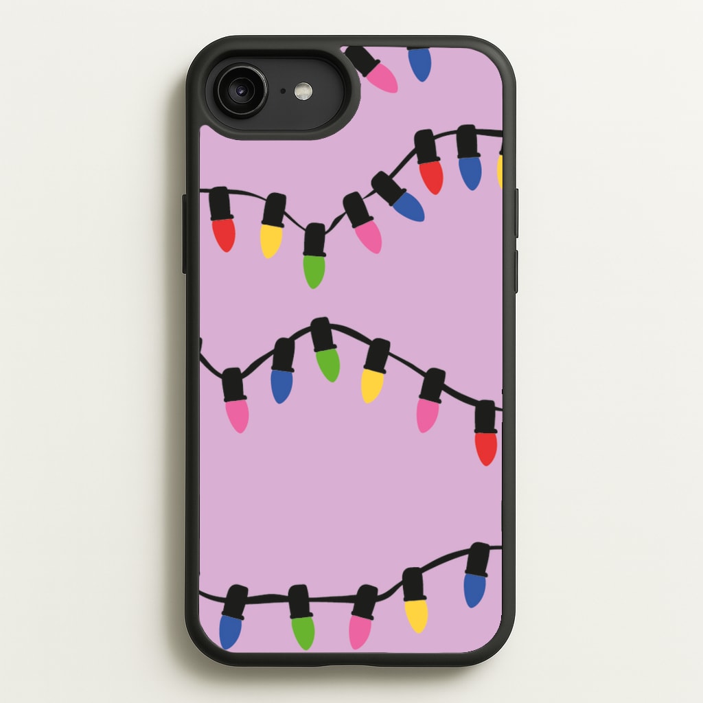 Pink Lights - Christmas Patterns - Christmas Patterns Phone Case for iPhone 6 Plus / 7 Plus / 8 Plus