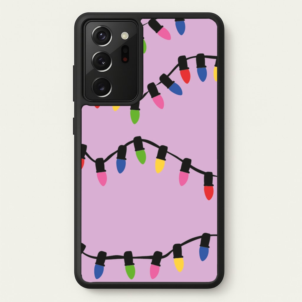 Pink Lights - Christmas Patterns - Christmas Patterns Phone Case for Galaxy Note 20 Ultra