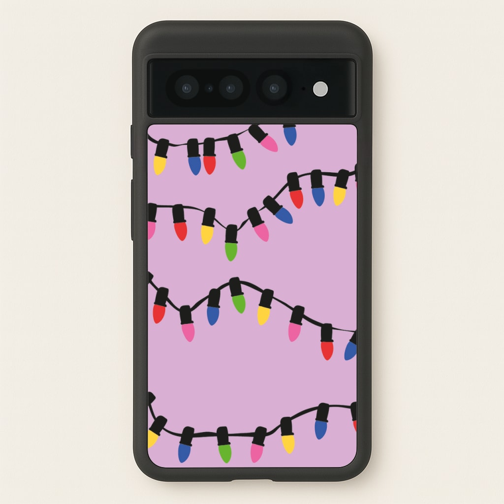 Pink Lights - Christmas Patterns - Christmas Patterns Phone Case for Google Pixel 7 Pro